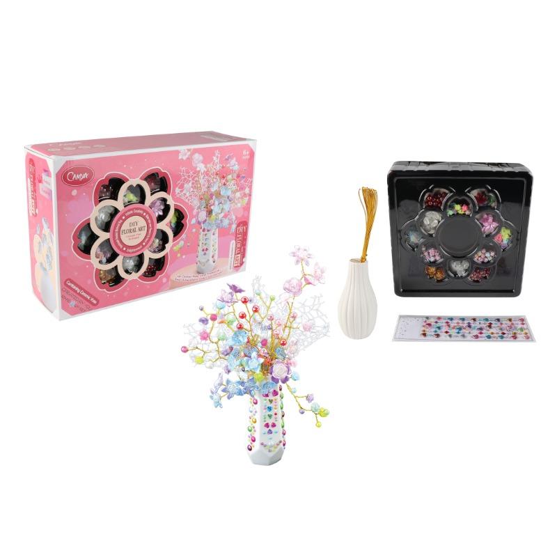 CANIYA DIY Beads Artificial Flower Making Kit with Gift Box