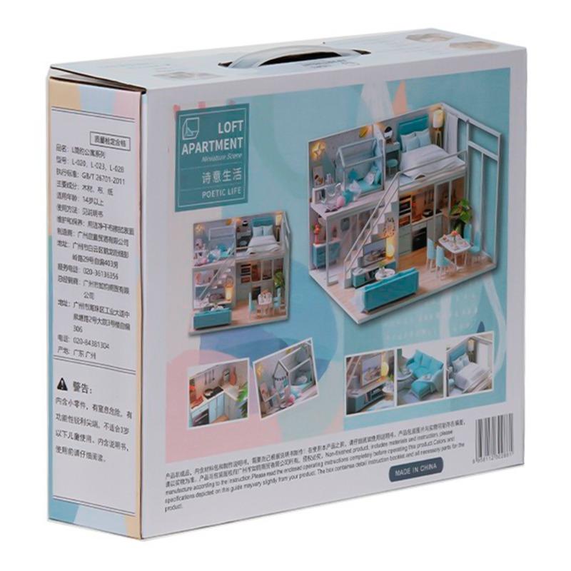 Loft Apartment Luminous Wooden House - Blue