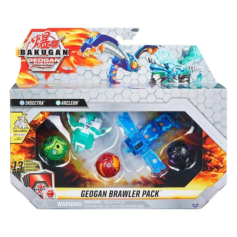 Bakugan Geogan Brawler Insectra And Arcleon Figures