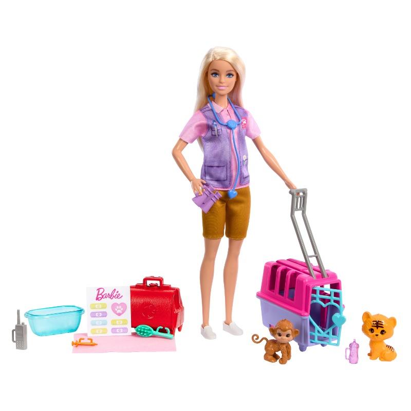 Barbie Animal Rescue Playset with Blonde Doll