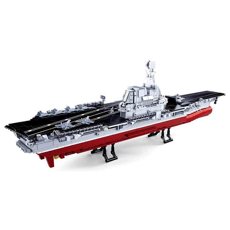 Sluban Modern Aircraft Carrier Navy Boat