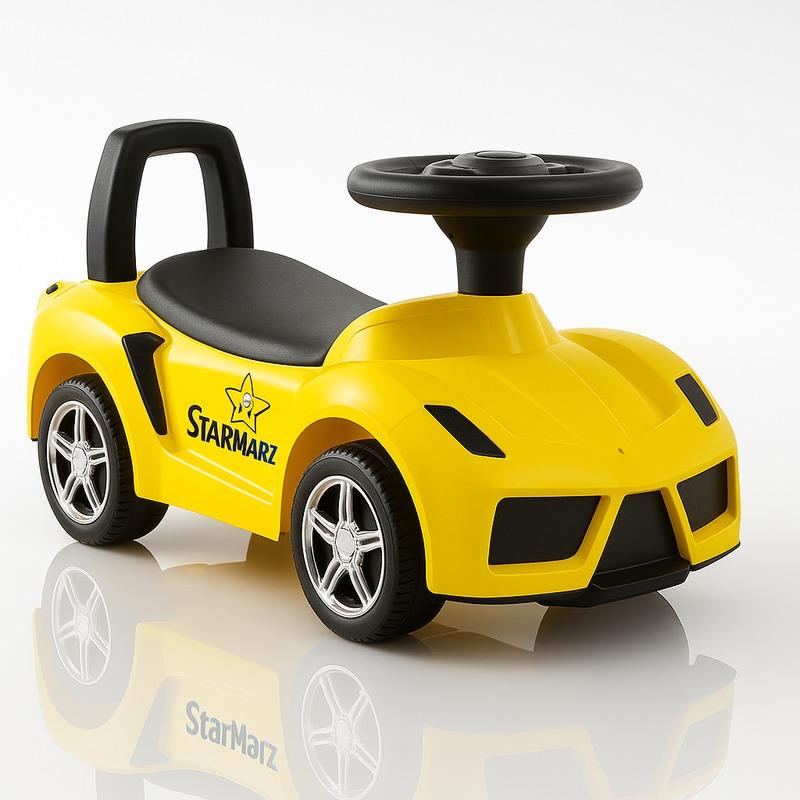 سيارة ستار مارز الرياضية الصفراء المميزة للأطفال - الإصدار الأصفر