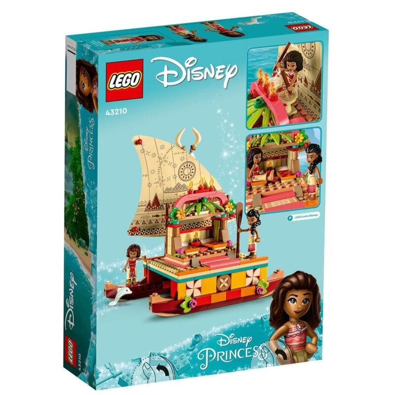 LEGO Disney Moanas Wayfinding Boat Building Toy Set - 321 Pcs