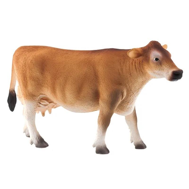 Mojo Jersey Cow Toy Figure - Brown