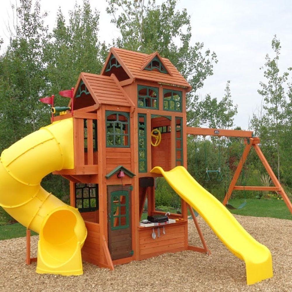 Kidkraft Canyon Ridge Wooden Swing Set