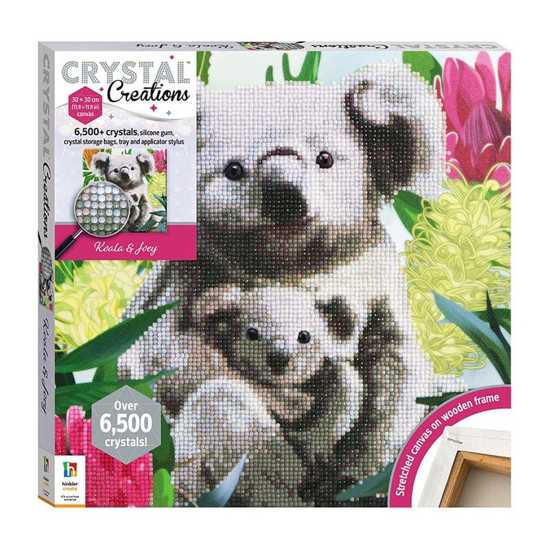 Hinkler Crystal Creations Canvas - Koala and Joey