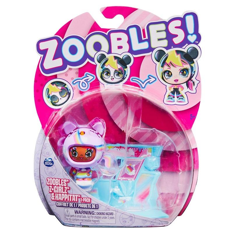 Zoobles Z-Girlz Snowfie Figure With Happitat