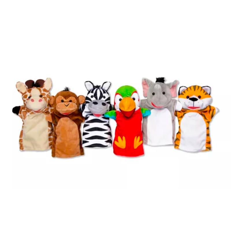 Melissa and Doug Safari Puppet Set 6 Pcs
