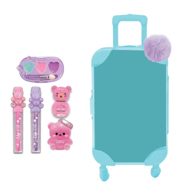 Mini Luggage Beauty Lavender Trolley Makeup Set