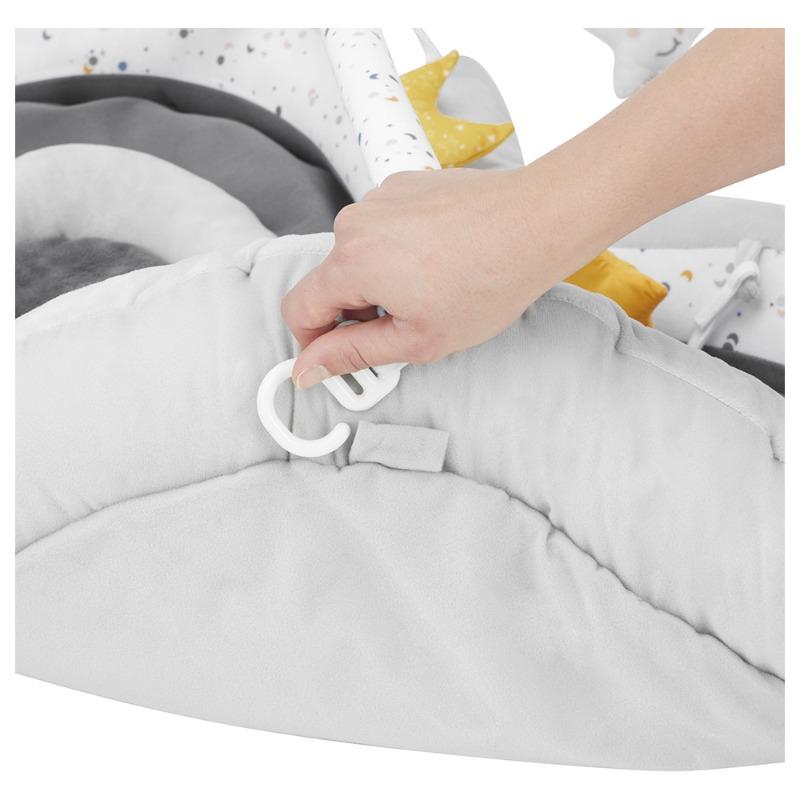 Badabulle Plush Baby Play Mat -Gray