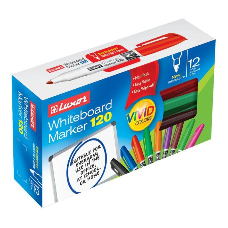 Luxor Whiteboard Marker 120NEO OVL cap Assorted