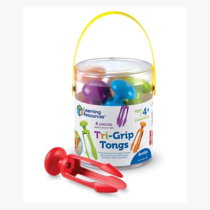 Tri-Grip Tongs Fine Motor Set - 6 Pieces