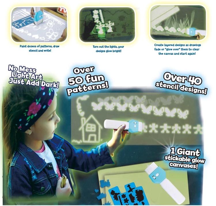 فرشاة إلكترونية للرسم المضيء