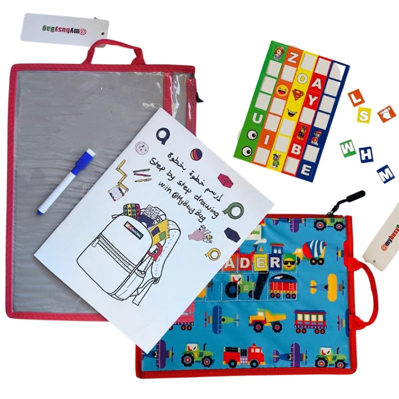 My Busy Bag Drawing Pad With Drawing Book - Cars