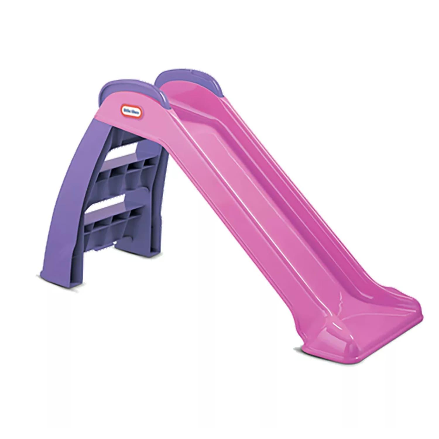 ليتل تايكس - زحلاقية المرح للأطفال وردي وبنفسجى