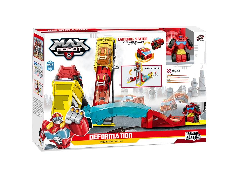 Transformable Robot & Track Set - Red