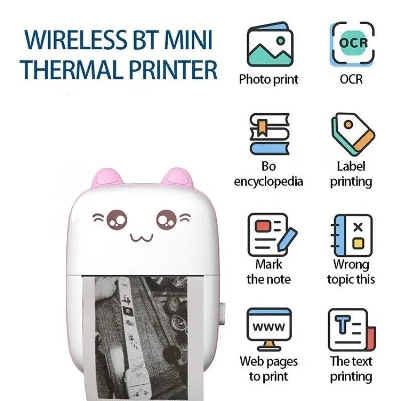 Rechargeable Wireless C9 Portable Thermal Photo Printer