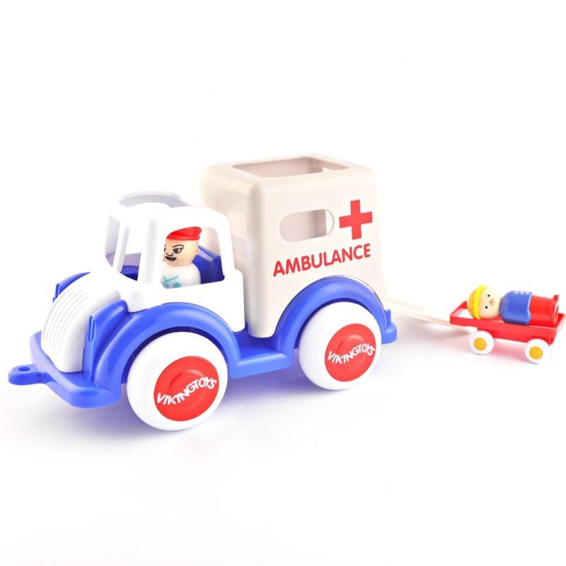 Viking Toys Jumbo Ambulance With 2 Figures And Stretcher