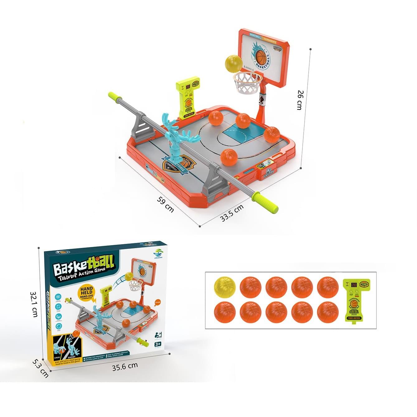 Basketball Tabletop Action Game With Timer