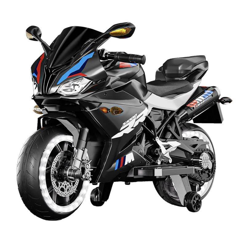 FIRST STEP Yamaha YZF-R Kids Electric Ride-On Sports Bike Racing Black 12V