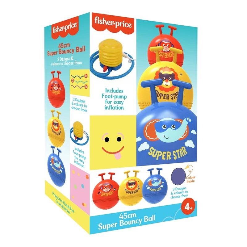 Fisher Price Super Bouncy Ball With Pump 45cm