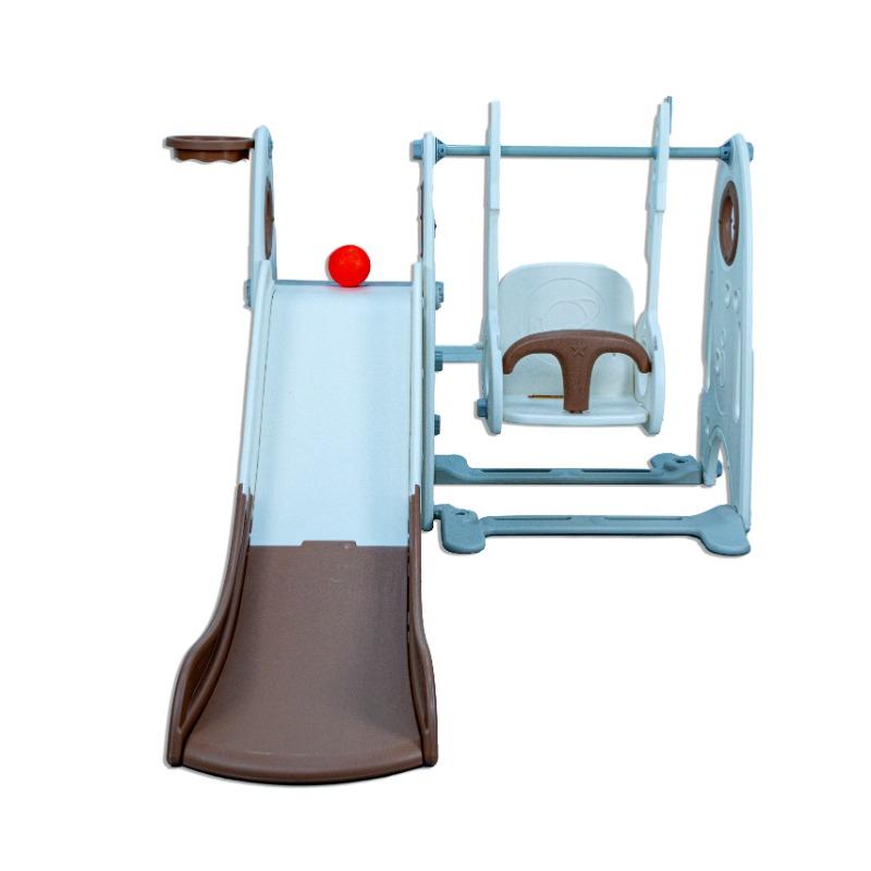 Little Toddler Playground With Slide Basketball Hoop