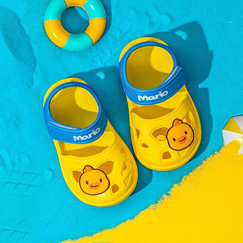 Cheerful Mario Drop Plastic Sandals Yellow Bird