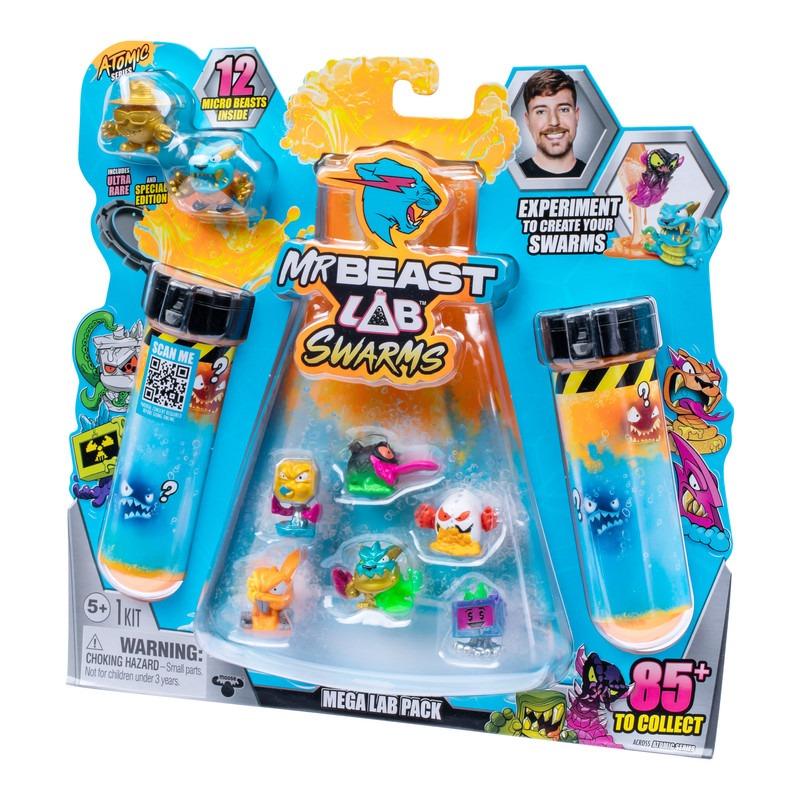 مستر بيست لاب لعبة مختبر سوارمز ميجا لاب مع وحوش صغيرة بالداخل