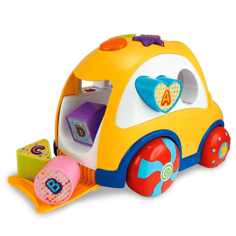 وين فن - سيارة السحب وفرز الأشكال لون أصفر