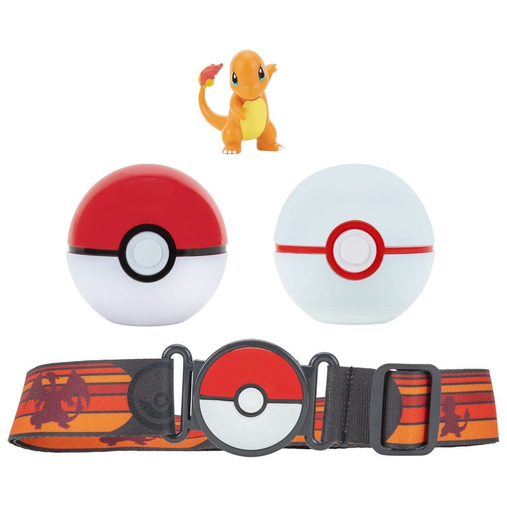 Pokemon Clip N Go Poke Ball Belt - White And Red