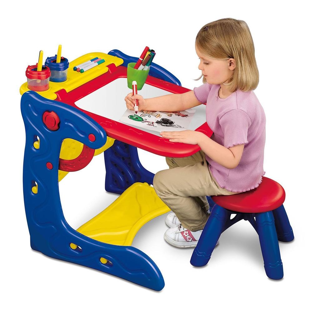 Crayola Qwikflip Activity Play Center Art Desk With Chair