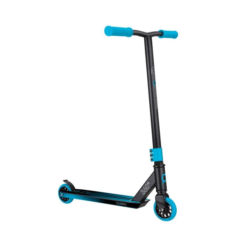 Globber GS360 Stunt Scooter – Freestyle Durable Trick Scooter – Blue & Black