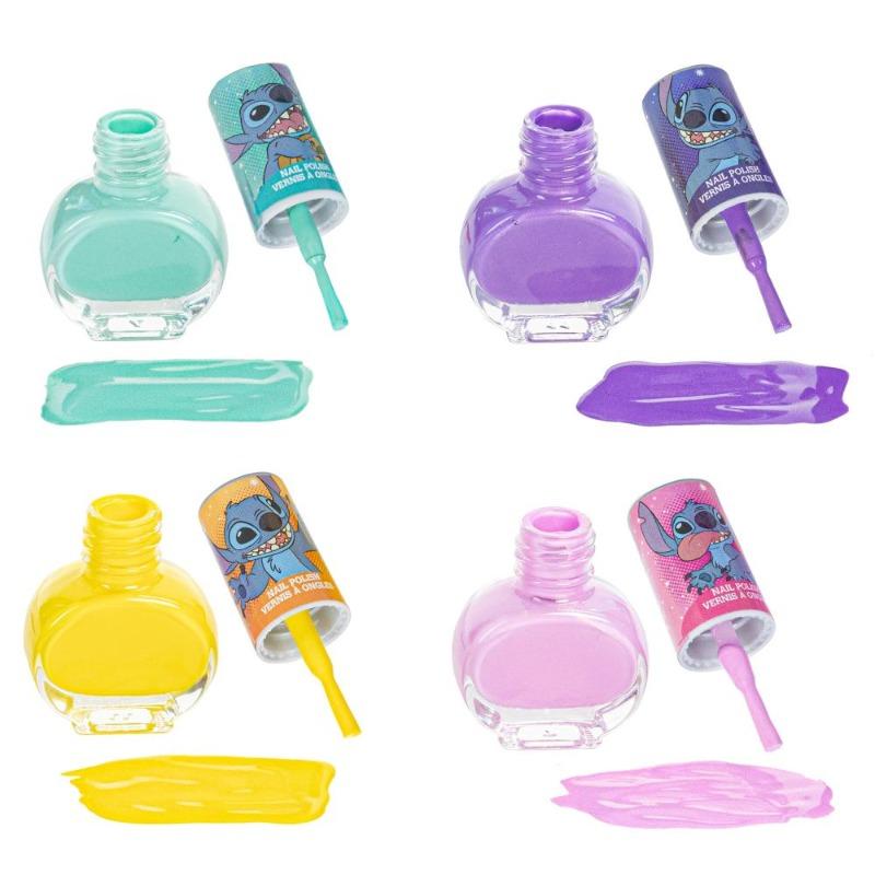Disney Stitch 8-Pack Bubble Gum Scented Peelable Nail Polish Set for Kids