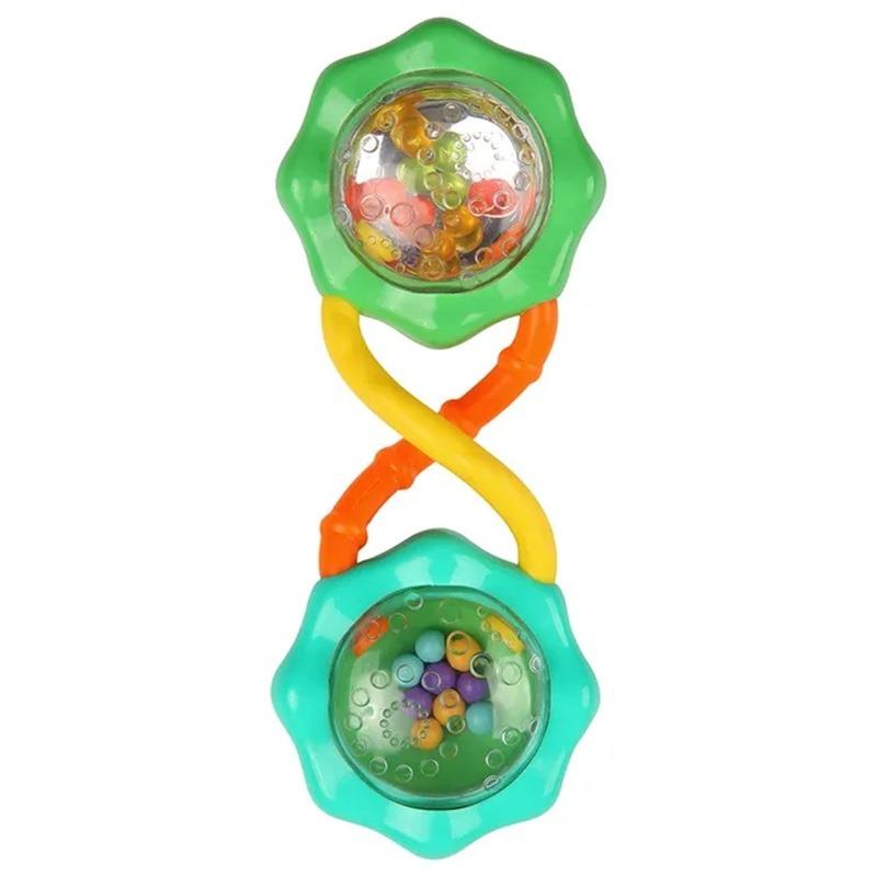 Bright Starts Rattle And Shake Barbell Toy - Green