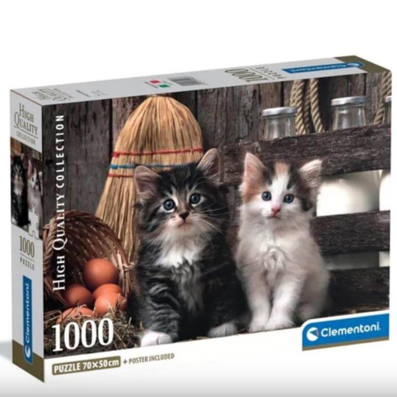 Clementoni – Lovely Kittens Puzzle – 1000 Pieces.