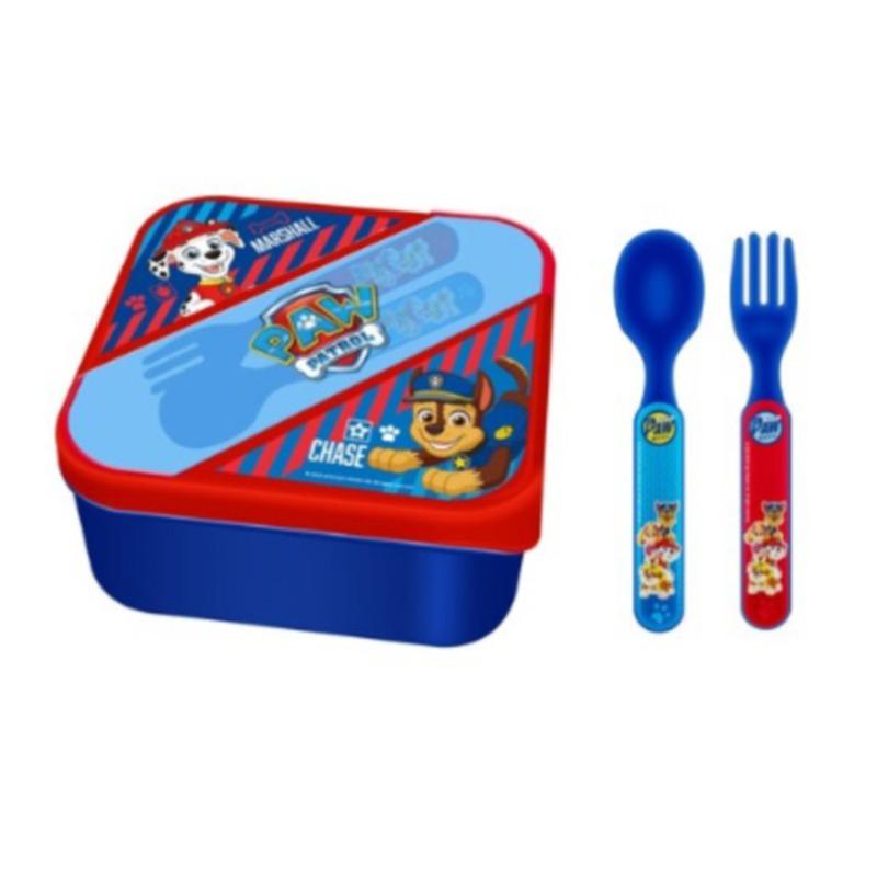 Paw Patrol Lunch Box with Cutlery
