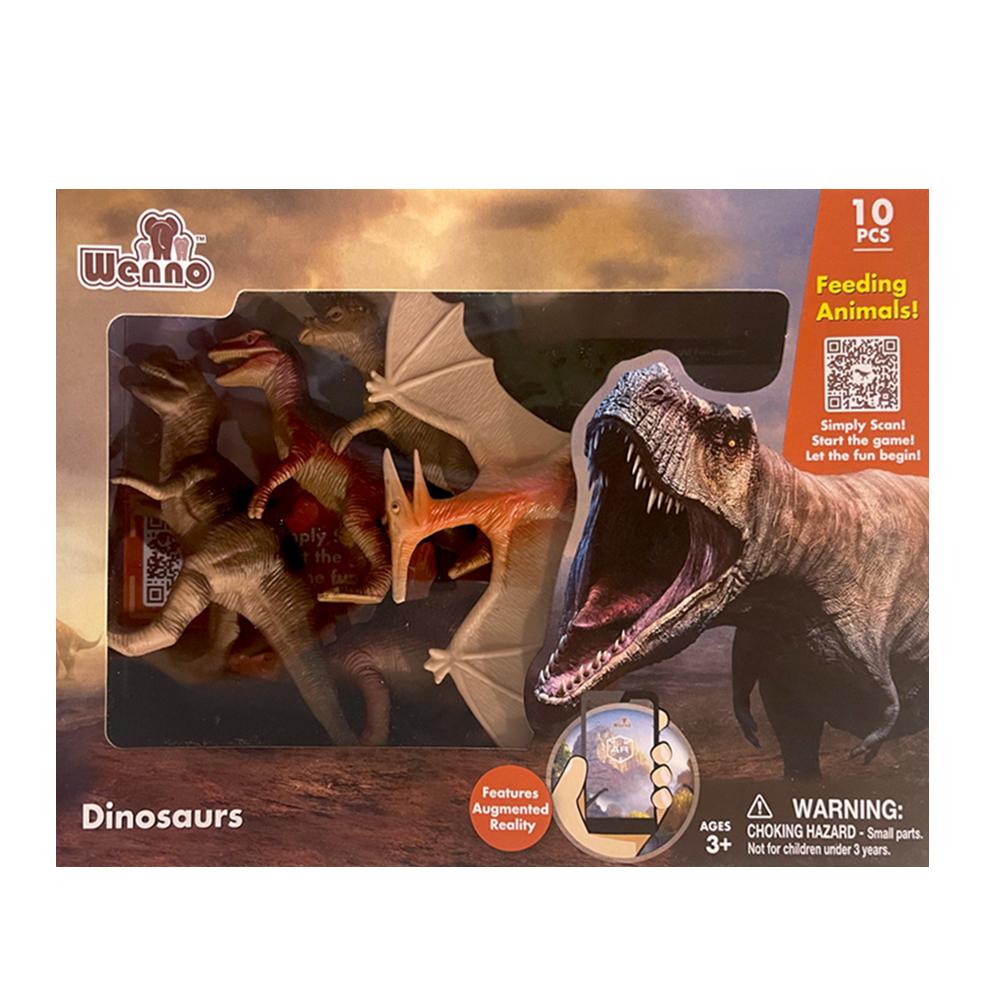 Wenno Dinosaurs Playset - 10 Pcs