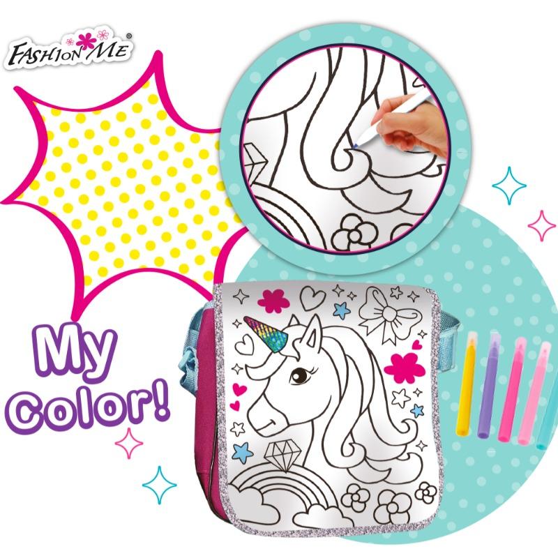 Fashion Me Color and Design Your Own Unicorn Bag Kit