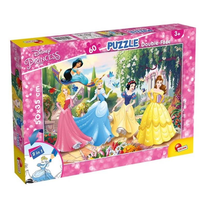 Lisciani - Puzzle Double Face Plus 60 Princess
