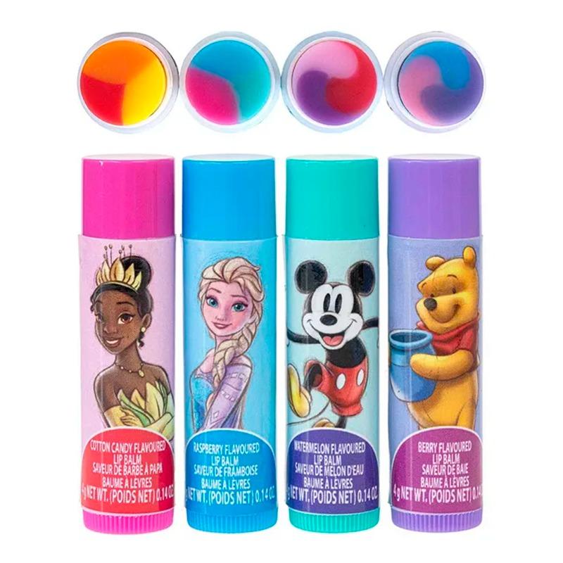 Townley Girl Disney Lip Gloss Set in Different Flavors - 4 Pieces