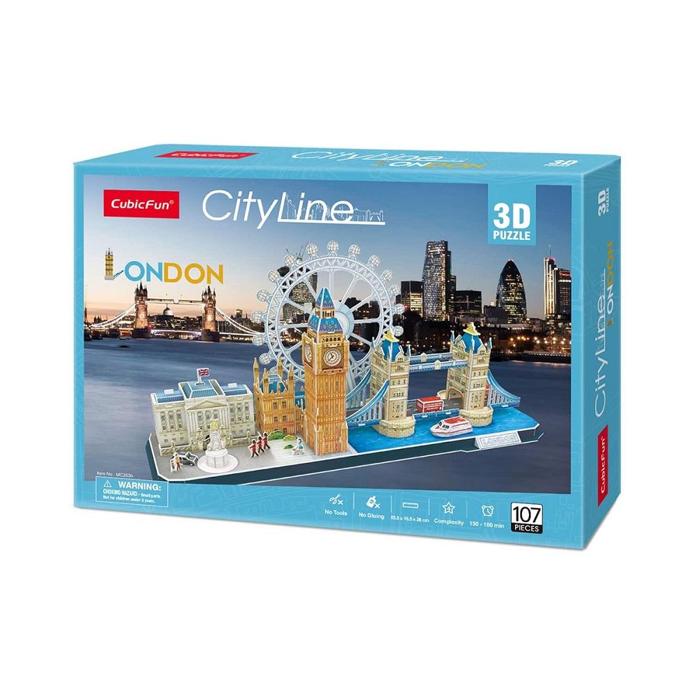 كيوبيك فن - مدينة لندن ثلاثي الأبعاد 107 قطعة
