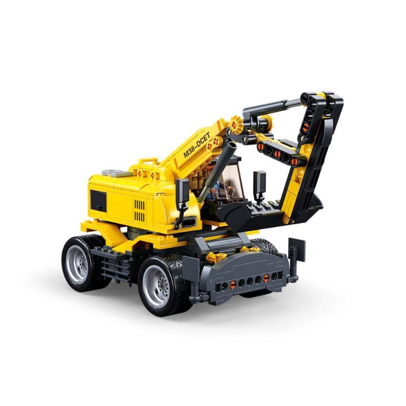 Sluban - E7 Wheeled Excavator 4WD