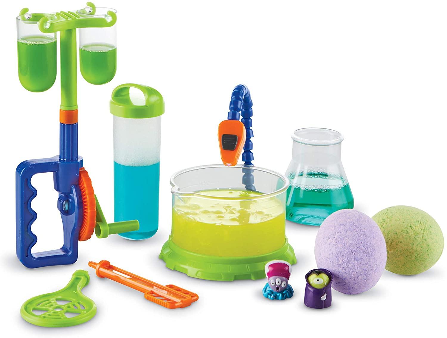 ليرننج ريسورسز - مجموعة مختبر تجارب السلايم ومخلوقات الدورق المتوهجة