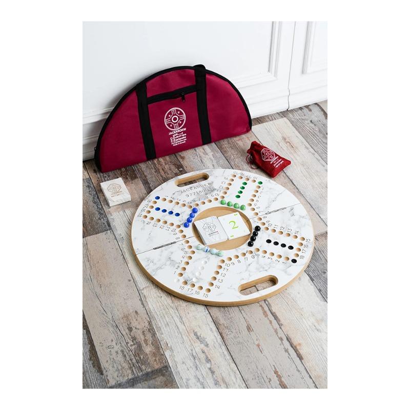 Jackaro Circle Shape and Numbered Marble Board - 4 Players