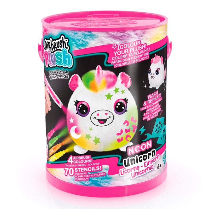 Canal Toys Airbrush Plush - Neon Squish Pals Paint Can - Assorted