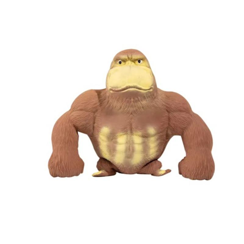 لعبة القرد المطاطية المحشوة للأطفال - الوان متعددة