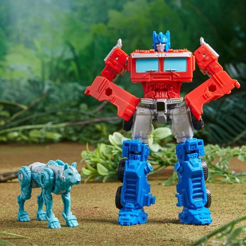 Transformers Rise Of The Beasts Optimus Prime And Chainclaw Action Figures