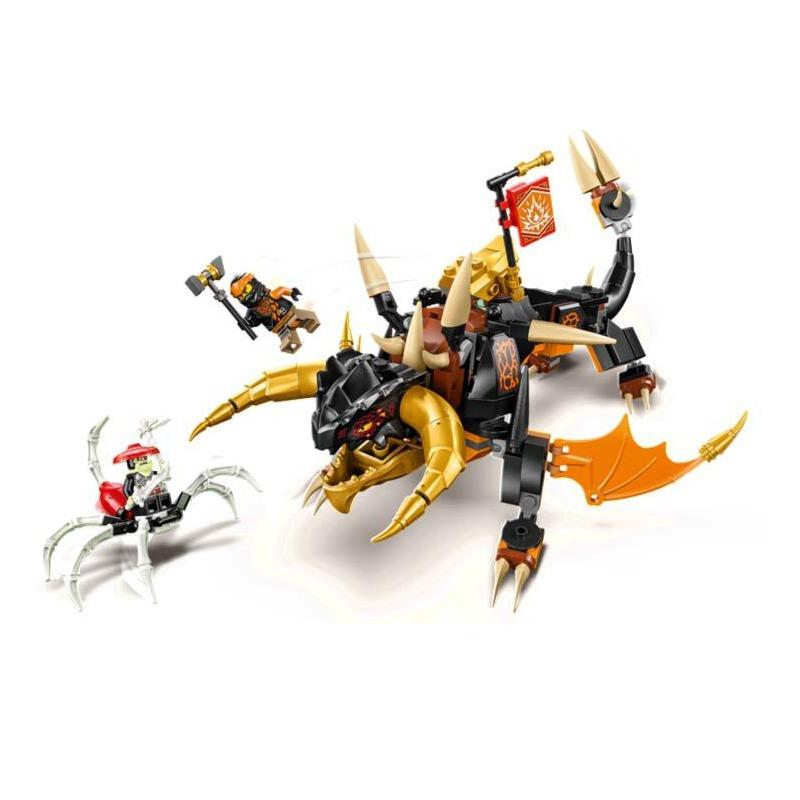 LEGO NINJAGO Coles Earth Dragon EVO Building Toy Set - 285 Pcs