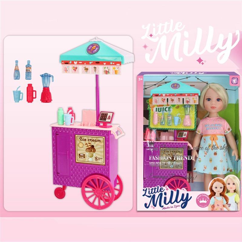 ليتل ميلي - دمية ليتل ميلي ون دريم مقاس 12 انش مع عربة ايس كريم