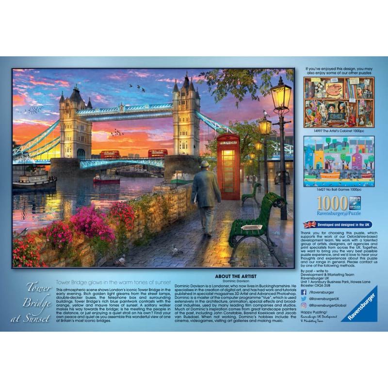 Ravensburger Tower Bridge At Sunset Puzzle